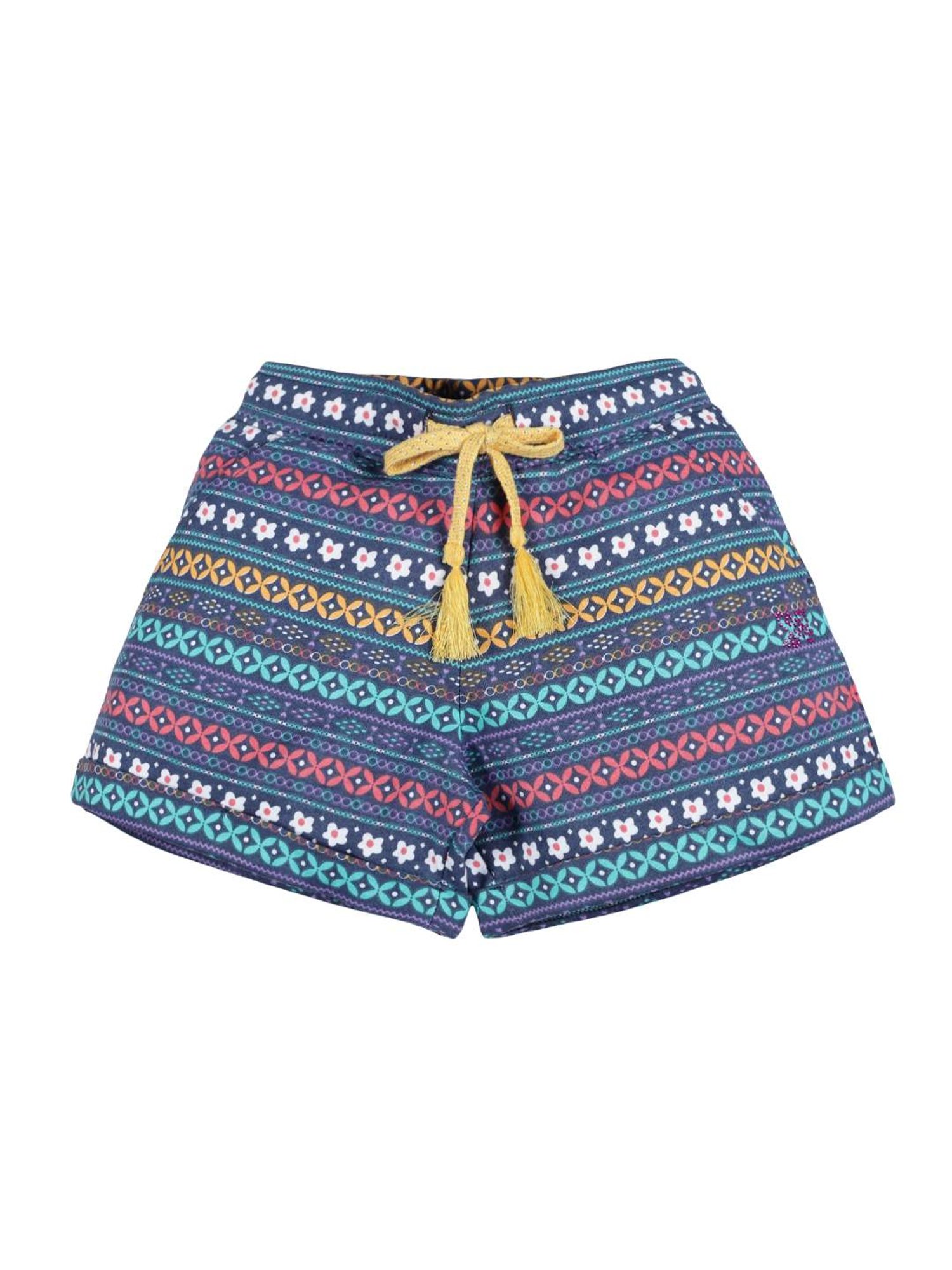 Plum Tree Kids Green & Navy Printed Top with Shorts