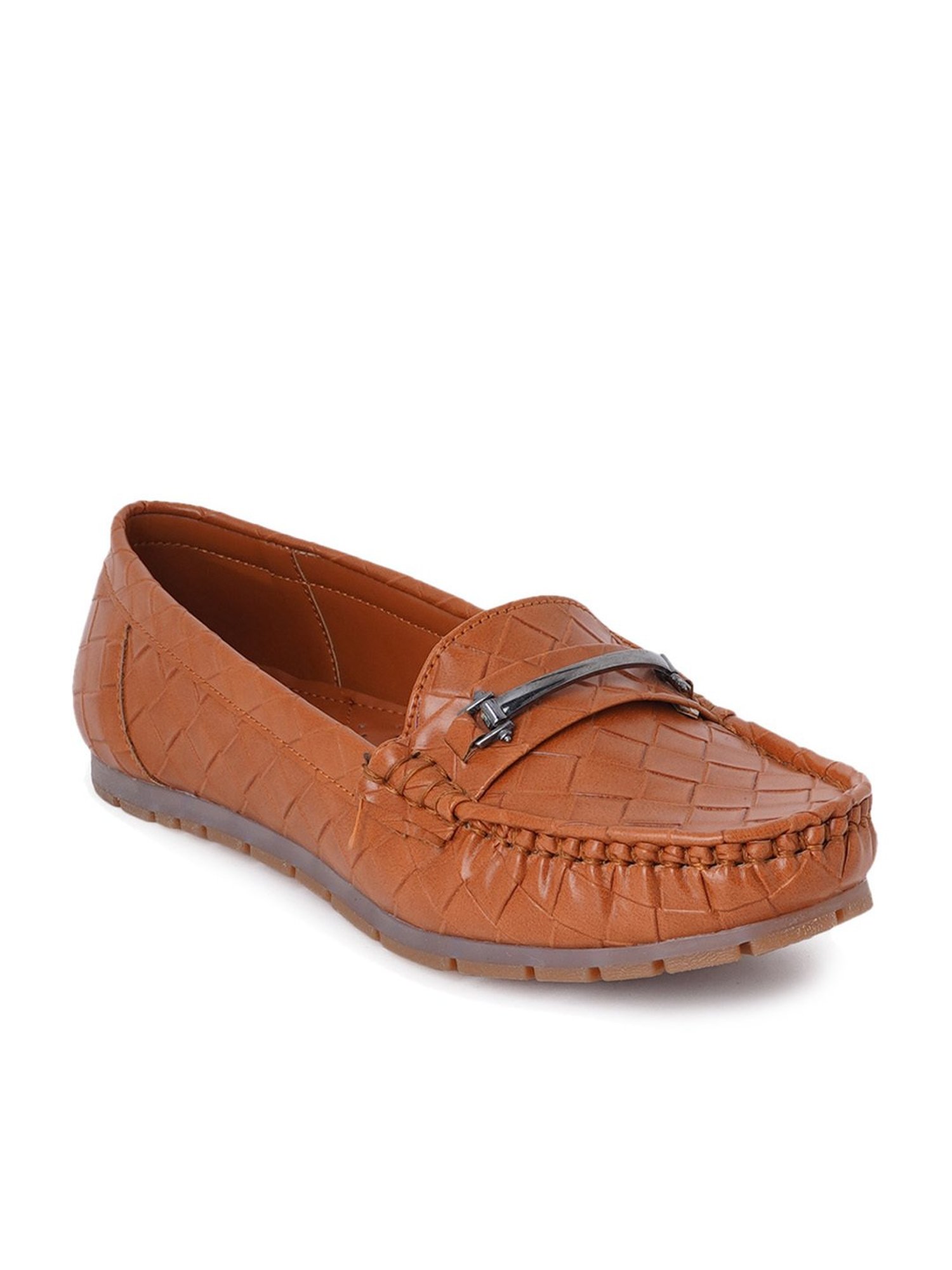 Scentra Women's Tan Casual Loafers