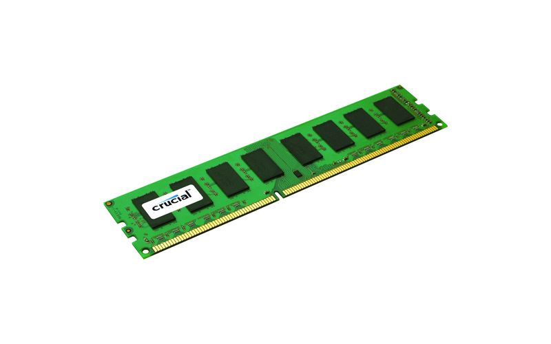 Crucial 8GB (1 x 8 GB) DDR3 SDRAM Memory Module - 8 GB (1 x 8 GB) - DDR3-1600/PC3-12800 DDR3 SDRAM - CL11 - 1.35 V - ECC - Registered - 240-pin - DIMM
