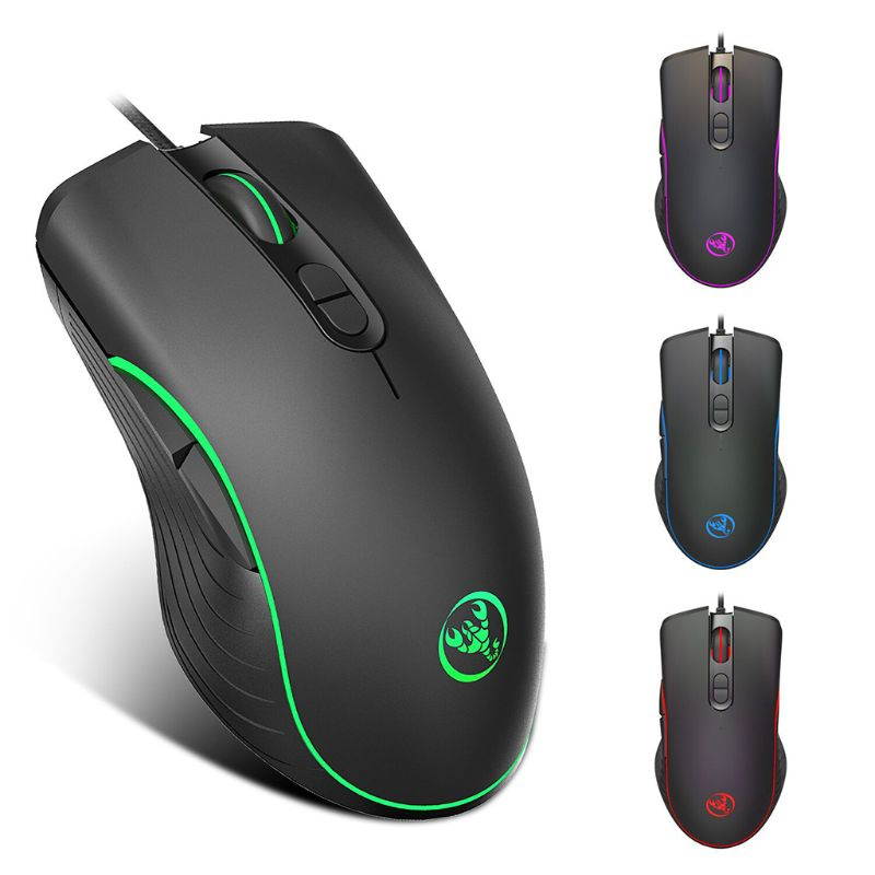Gaming Mouse 7 Buttons 6400Dpi Optical USB Wired Desktop Mice RGB Backlit Mice for PC Computer Laptop Gamers