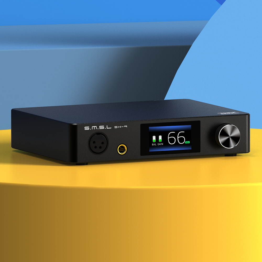 SMSL SH-9 AAA Technology RCA/XLR Input 6.35MM Balanced Headphone Amplifier
