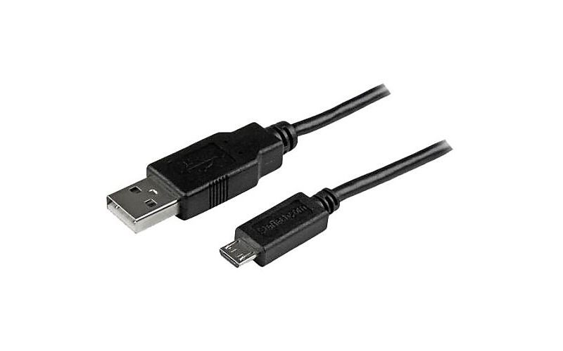 StarTech 6" USB 2.0 4-Pin/Micro USB 2.0 5-Pin Data Transfer Cable USBAUB15CMBK