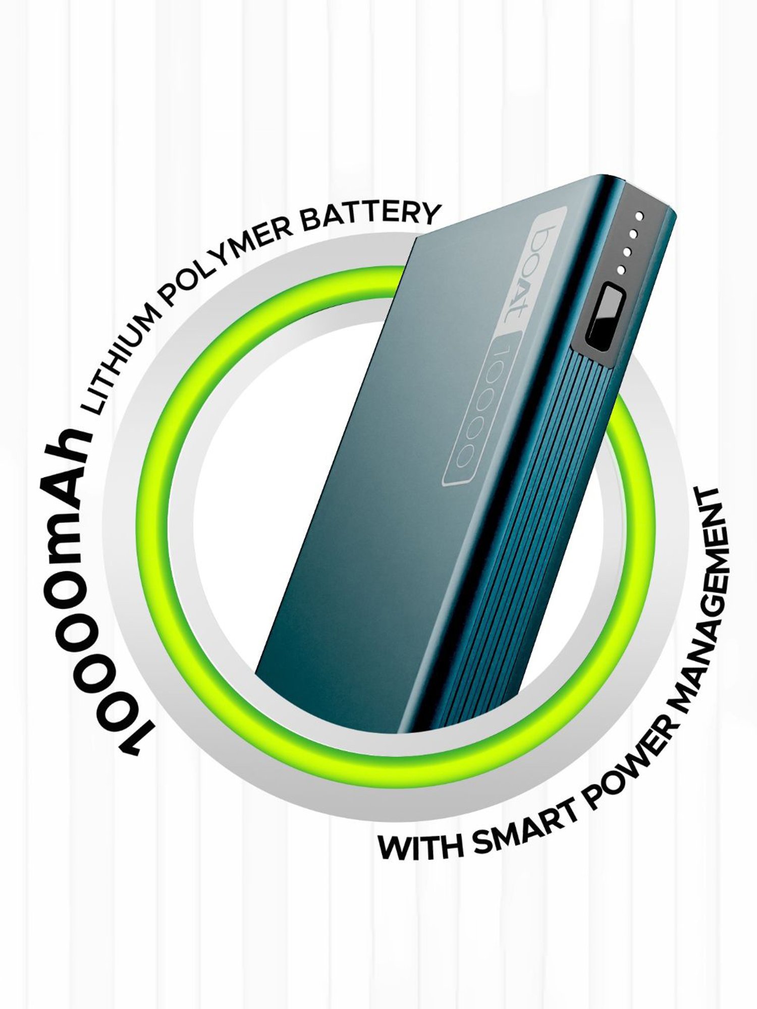 Boat EnergyShroom PB300 10000mAh Powerbank with Smart IC Protection, 22.5W fast charging (Blue)