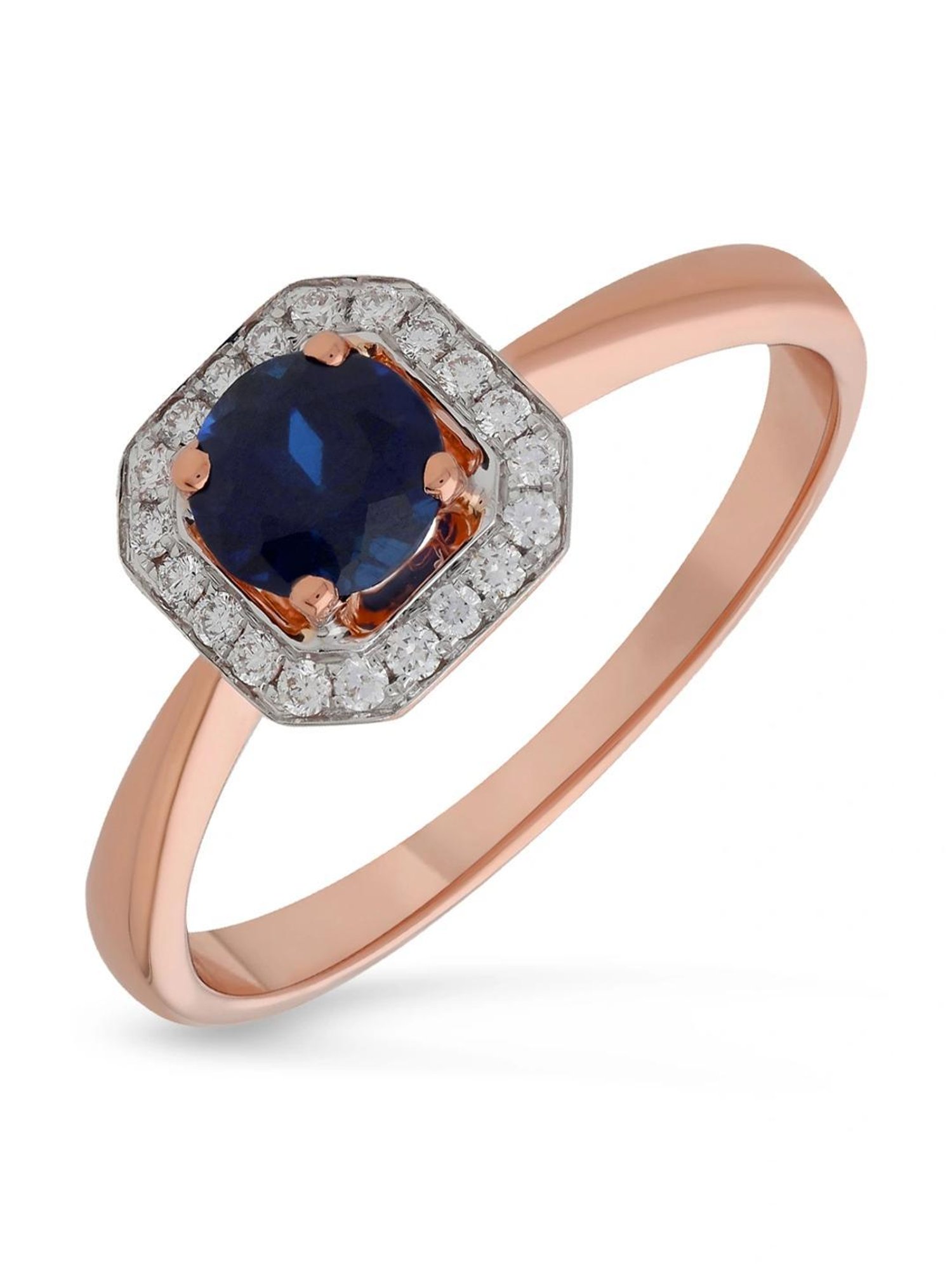 Malabar Gold and Diamonds 18k IGI Certified Diamond Rose Gold Ring for Women