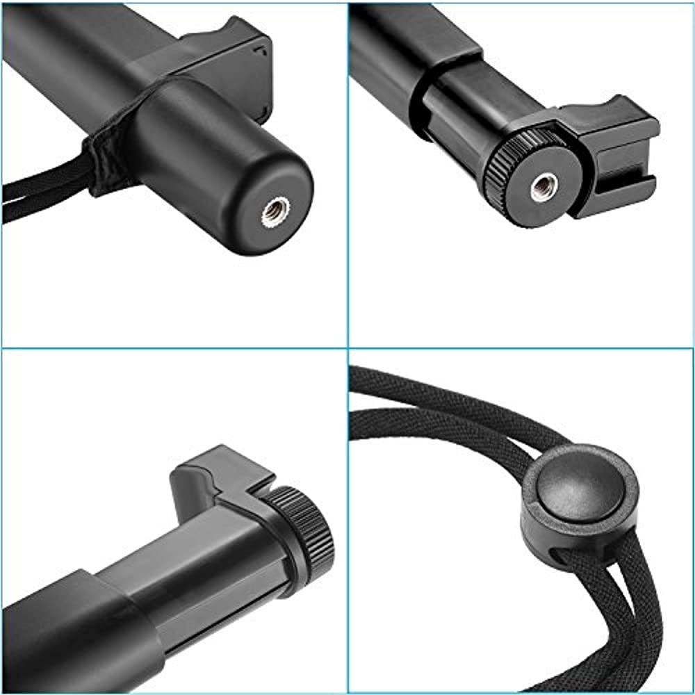 Neewer Smartphone Rig Filmmaker Grip Tripod Mount with Cold Shoe Mount and Width Adjustable Phone Clip Holder 2-3.6 inches/50-92mm for  iPhone11/11 Pro/11 Pro Max Samsung Galaxy for Mobile Photography