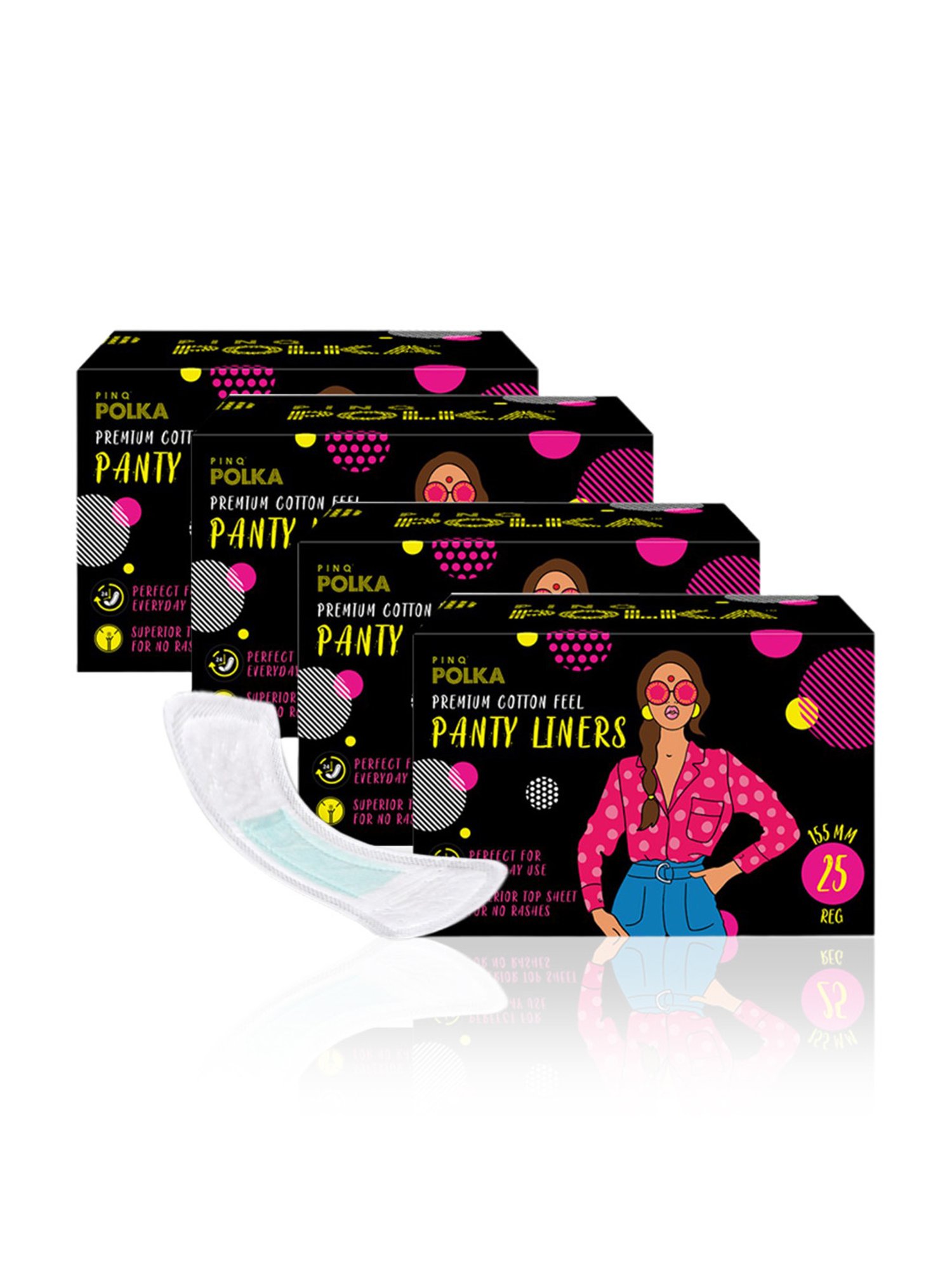 LAIQA Panty Liners (Pack of 3) XS - 60 Panty Liners