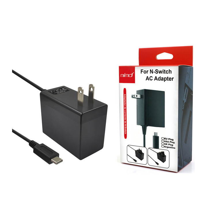 Game Console Power Charger with Transformer Handle Quick Charging, Direct Charging of The Main Engine for Switch AC Adapter