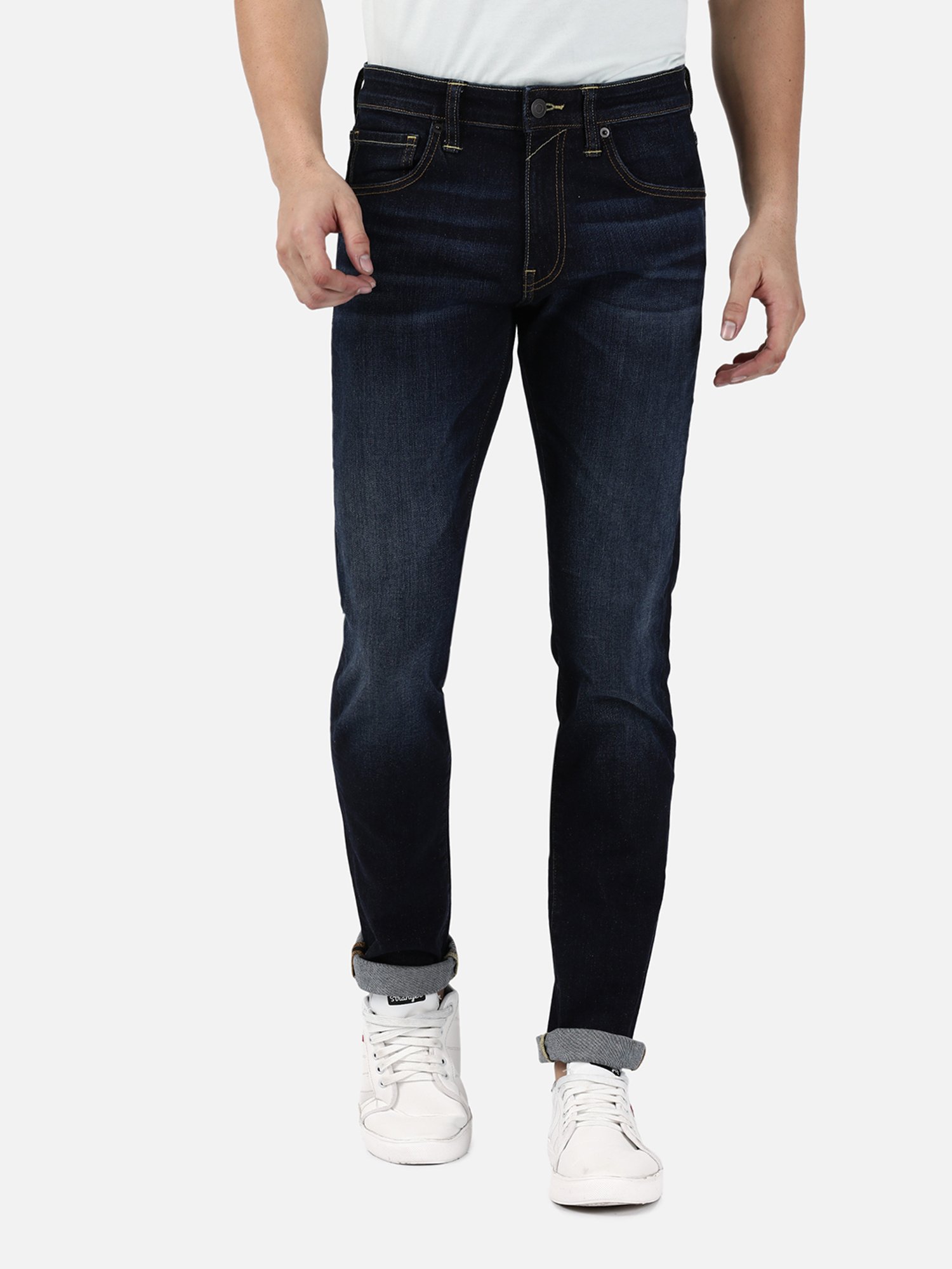 Passion Blue Slim Fit Lightly Washed Jeans