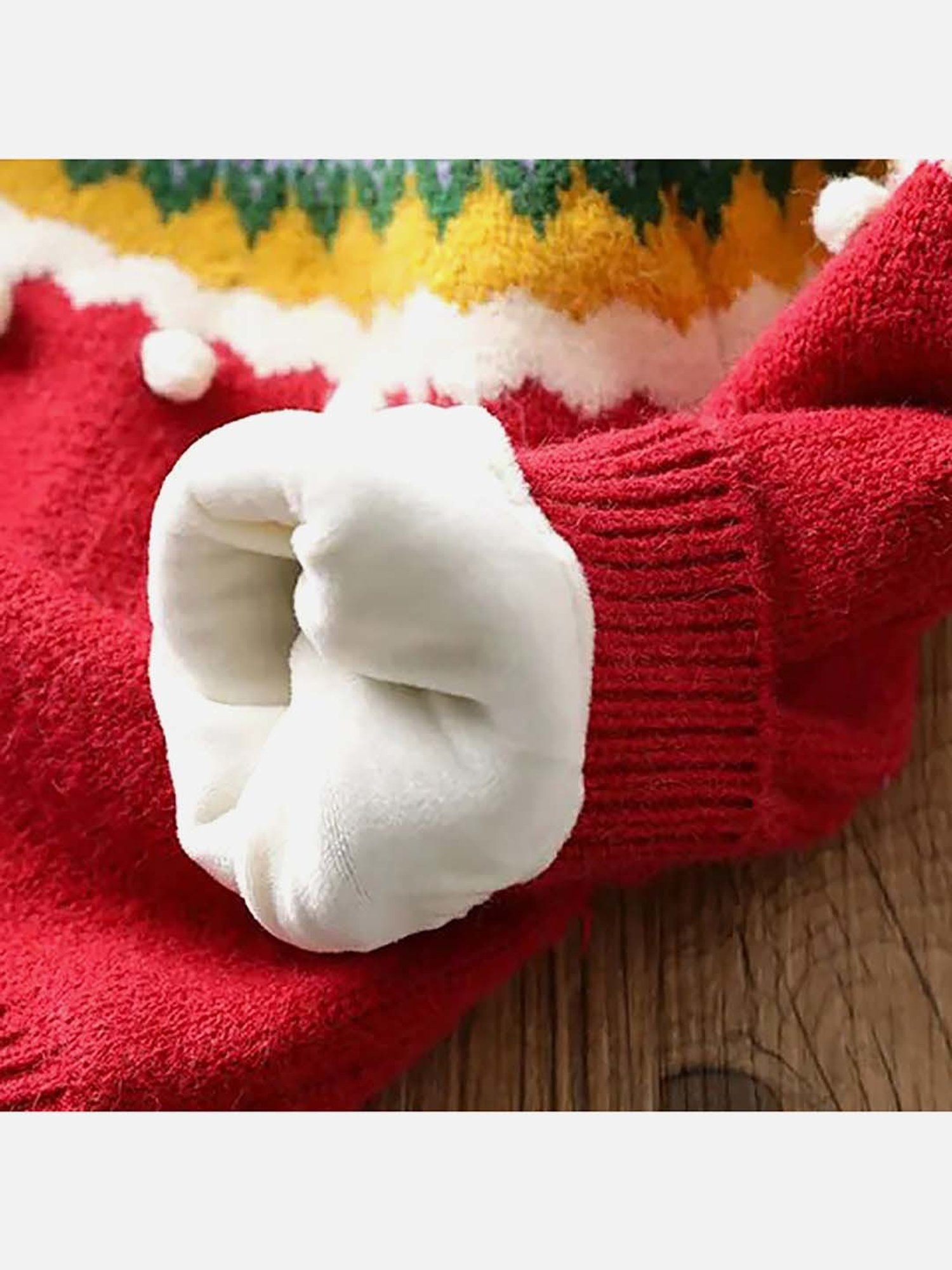 Little Surprise Box Kids Maroon Embroidered Full Sleeves Sweater