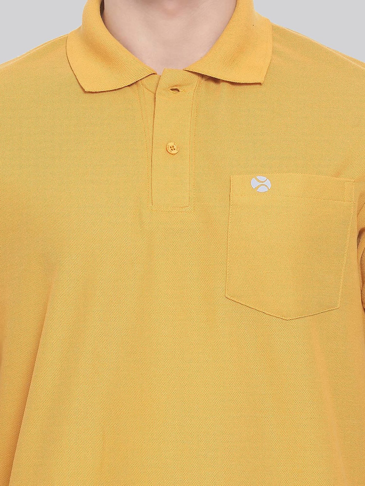 Lux Nitro Mustard Regular Fit Polo T-Shirt