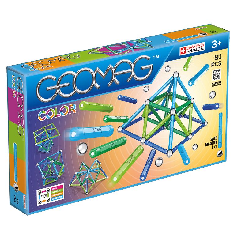 Geomag Color - 91 Piece Magnetic Construction Set