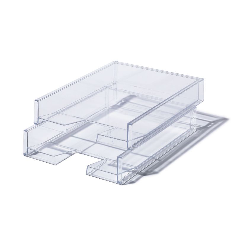 Like-It MX-18 Versatile Clear Easy Access Polystyrene Customizable Home Storage Solution Organizer (2 Pack)