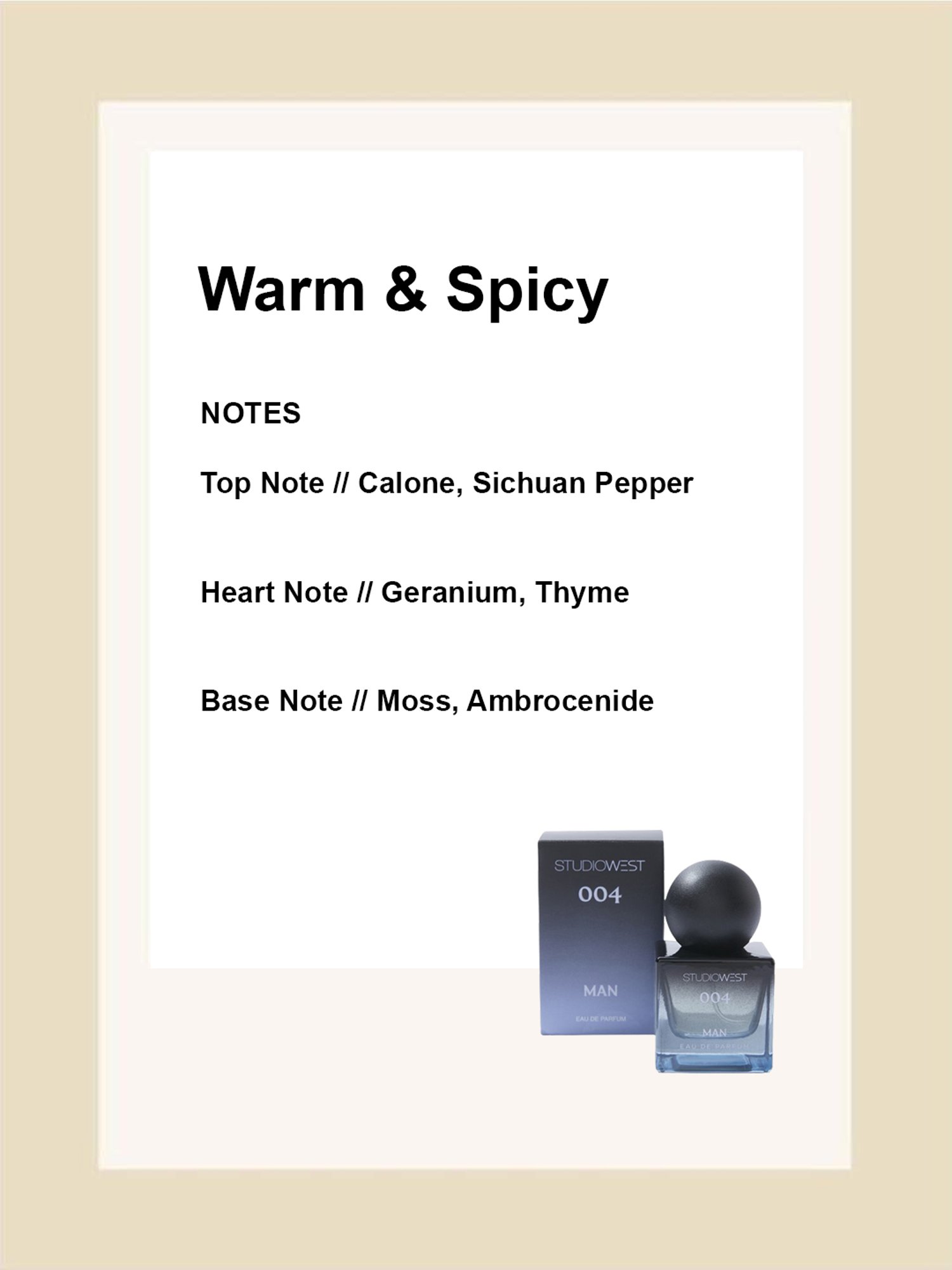 Studiowest by Westside 004 Eau de Parfum for Man - 25 ml