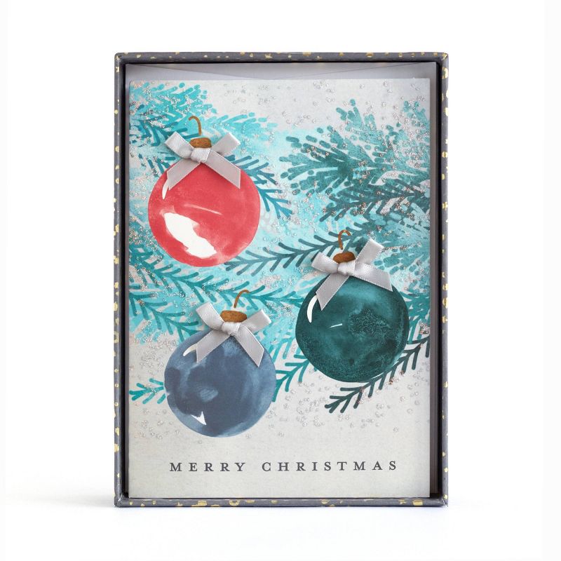 Minted 10ct Ornaments on Tree Boxed Cards