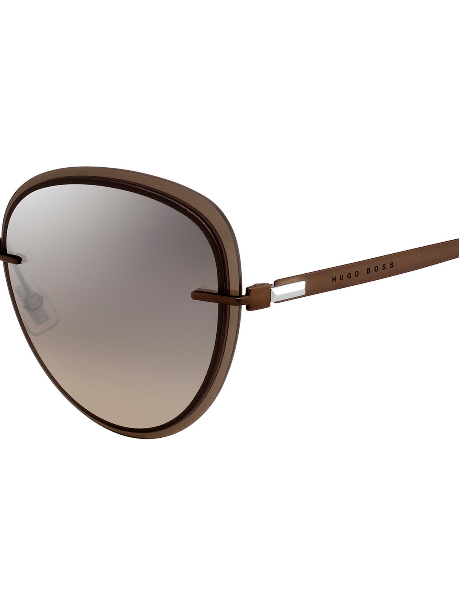 Hugo Boss Silver Cat Eye Sunglasses for Women