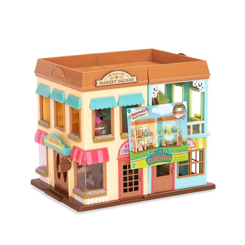 Li'l Woodzeez Playset with Accessories - 24pc Honeysuckle Market Square
