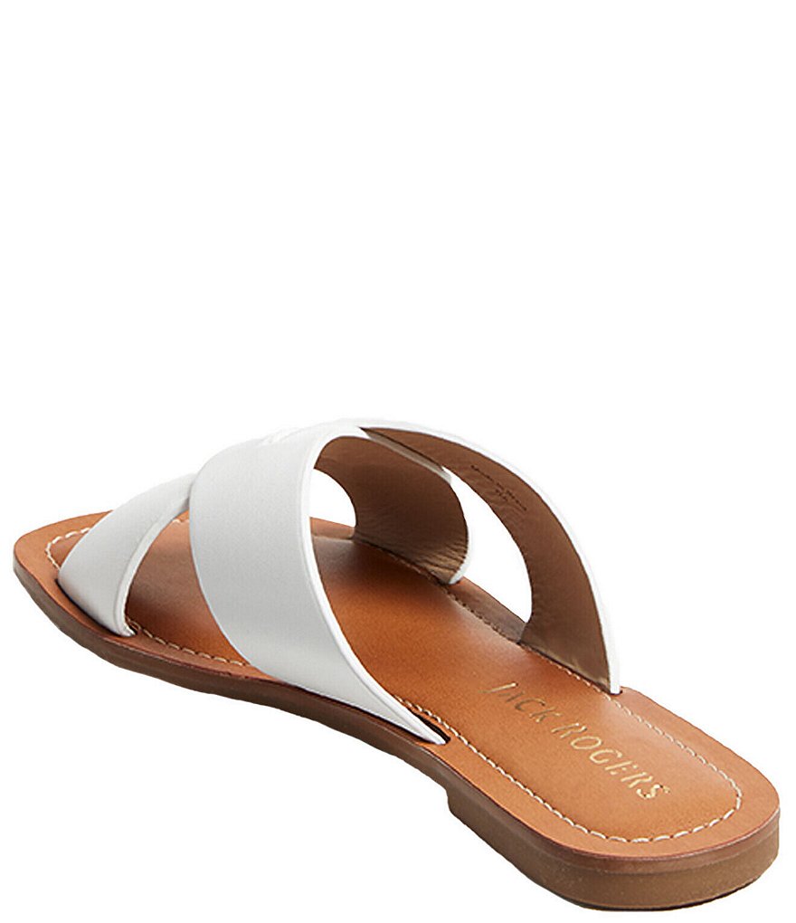 Jack Rogers Slotted Sloane X Band Leather Sandals