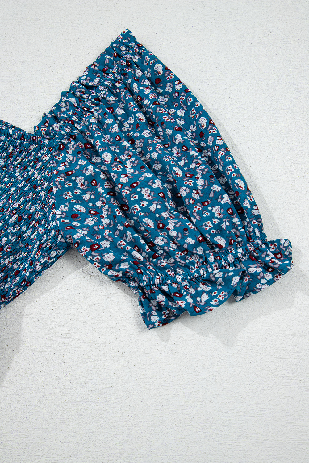 Gray Textured Wide Leg Overall with Pockets