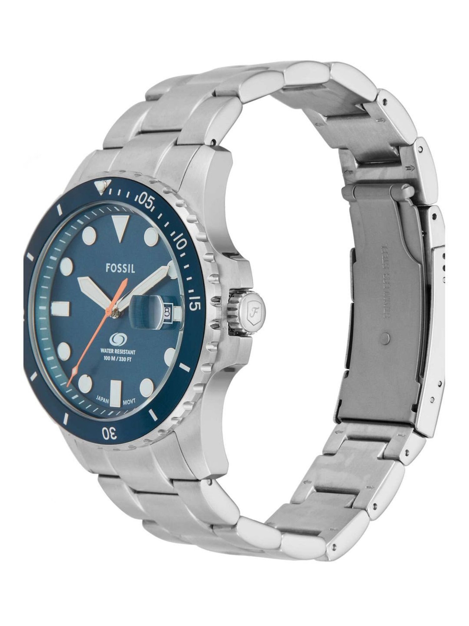 Fossil FS6050 Blue Dive Analog Watch for Men