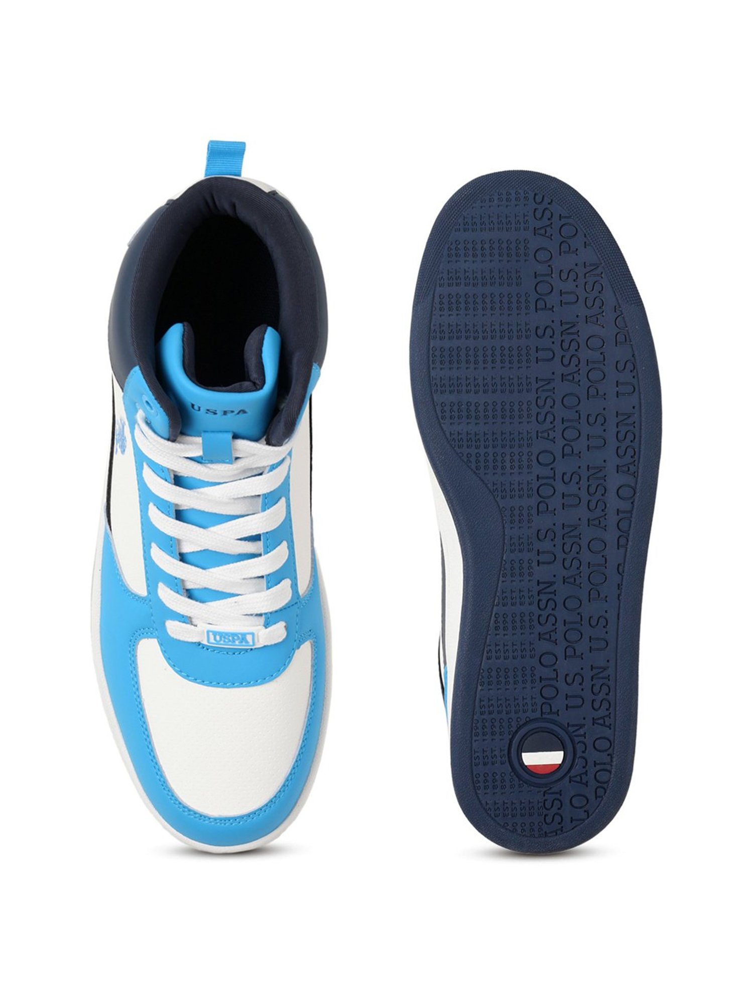 U.S. Polo Assn. Men's Blue Ankle High Sneakers