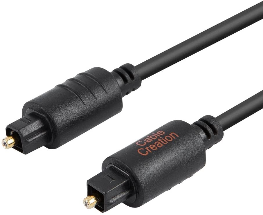 CableCreation (12Feet) Slim Toslink Optical Digital Audio Cable OD:4.0mm Molded Black
