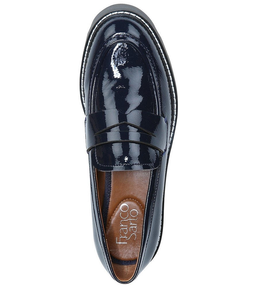 Franco Sarto Balin Patent Platform Lug Sole Loafers