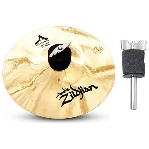 zildjian a20540b8 a custom 8" splash cymbal w/ 4" cymbal stacker