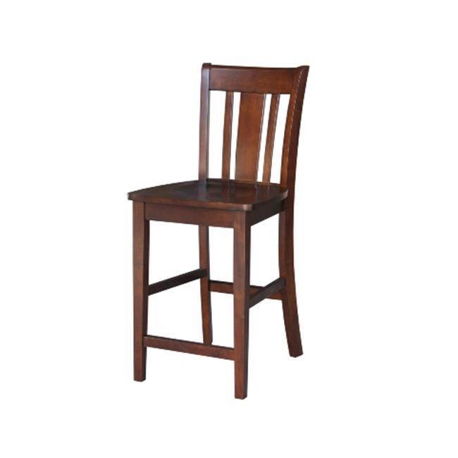 International Concepts S581-102 San Remo Counterheight Stool - 24'' SH Espresso
