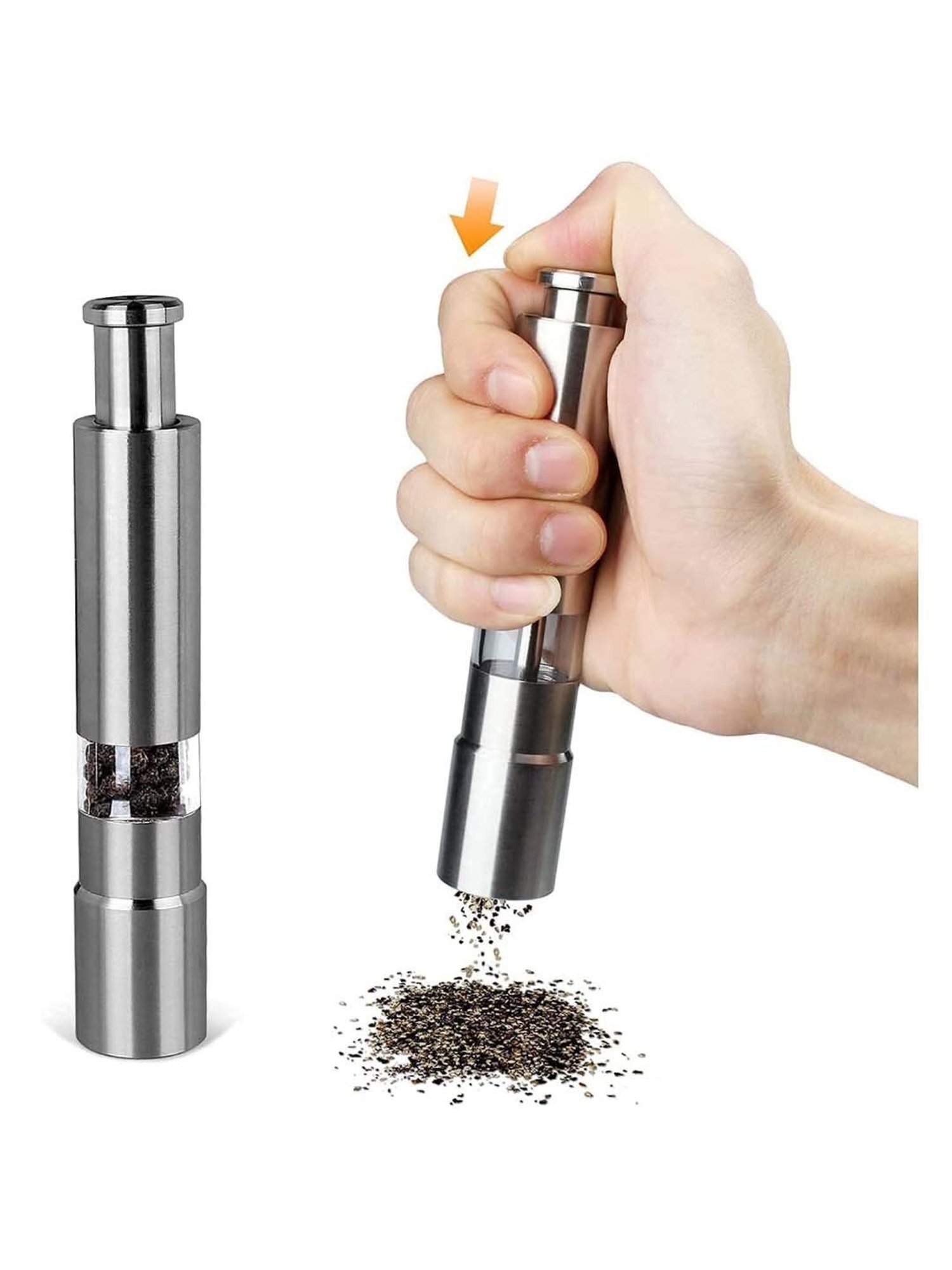 COLE & MASON Precison Manual Brown Wood Forest Pepper