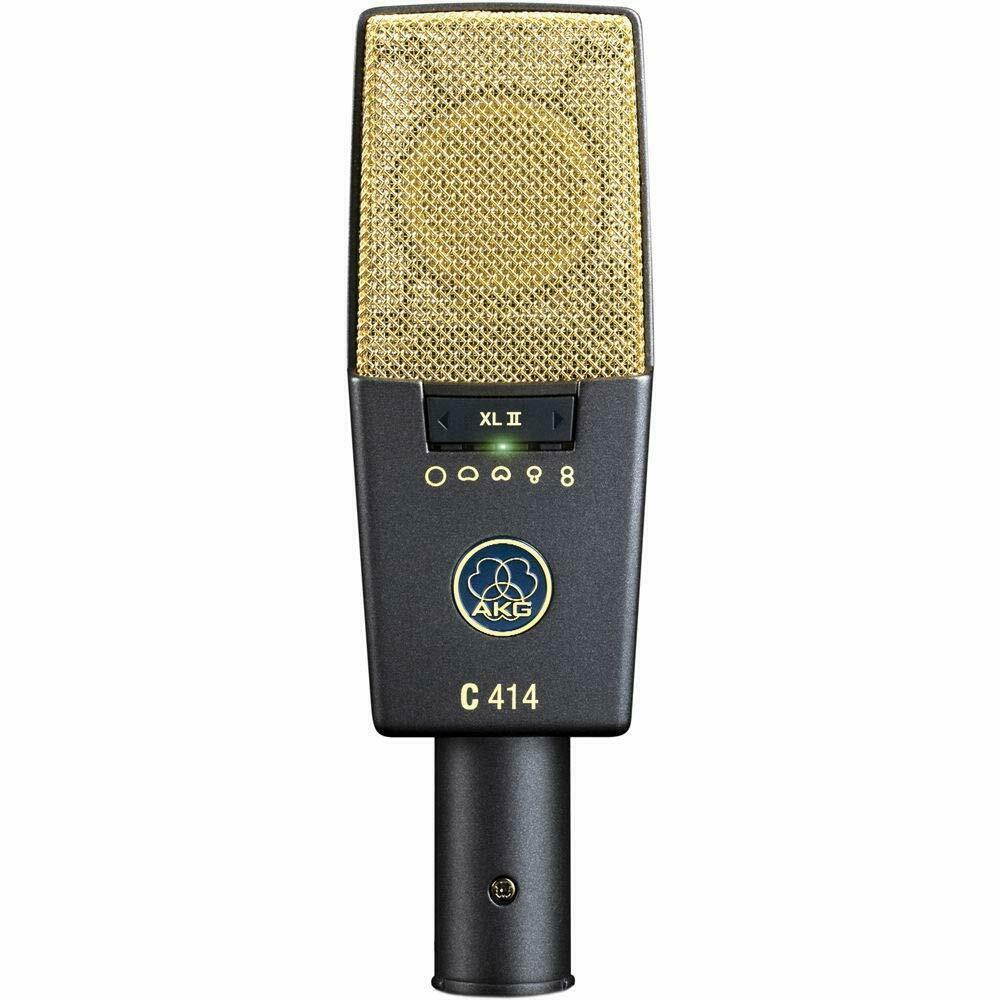 AKG C414 XLII Multi-Pattern Large-Diaphragm Condenser Microphone - Includes - 2-Year Extended Warranty