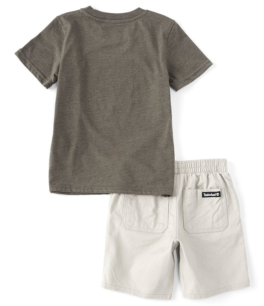 Kinetic by Class Club Little Boys 2T-7 Short-Sleeve Play Hard Performance Tee and Shorts Set