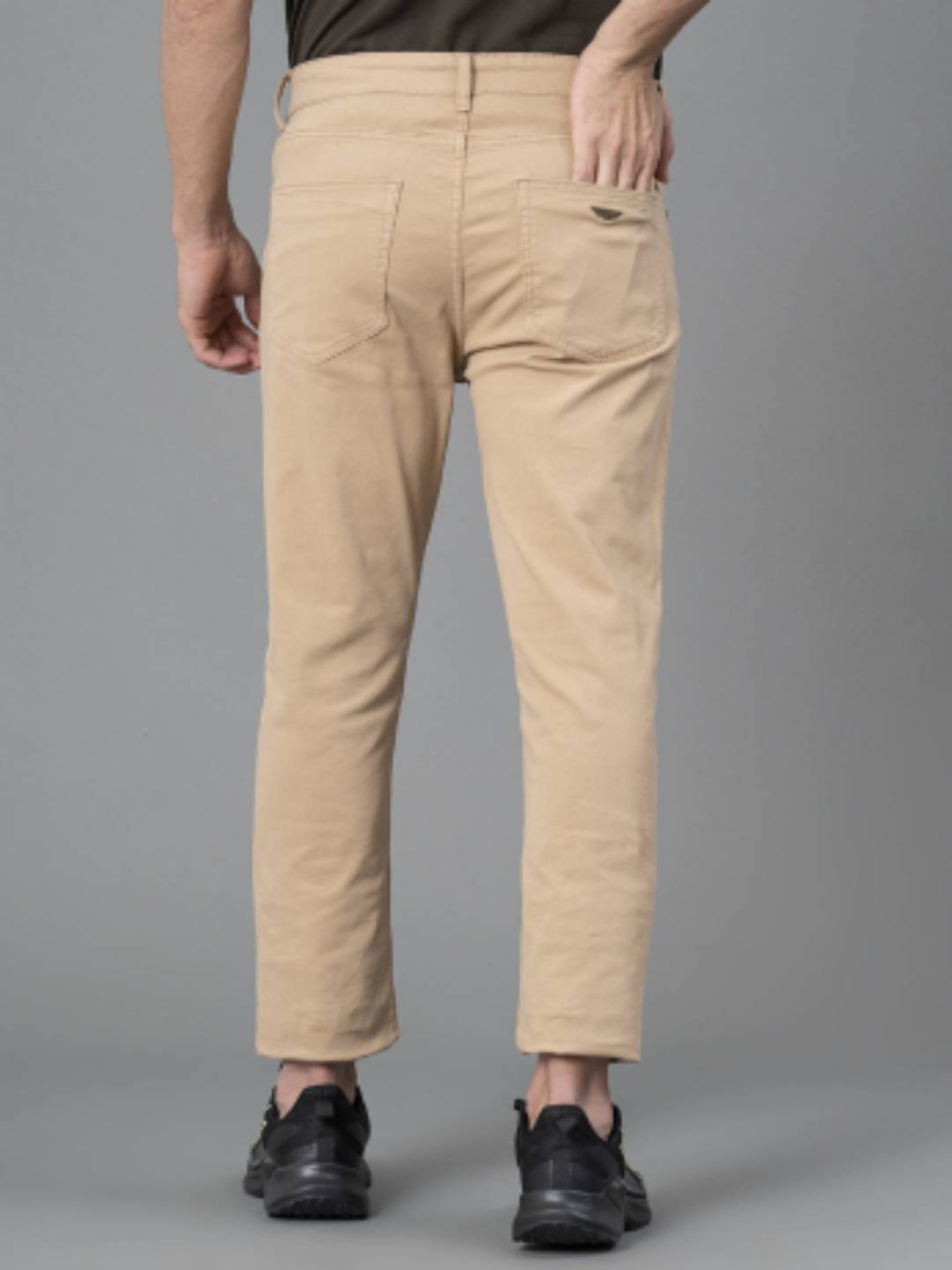 Red Tape Beige Skinny Fit Jeans