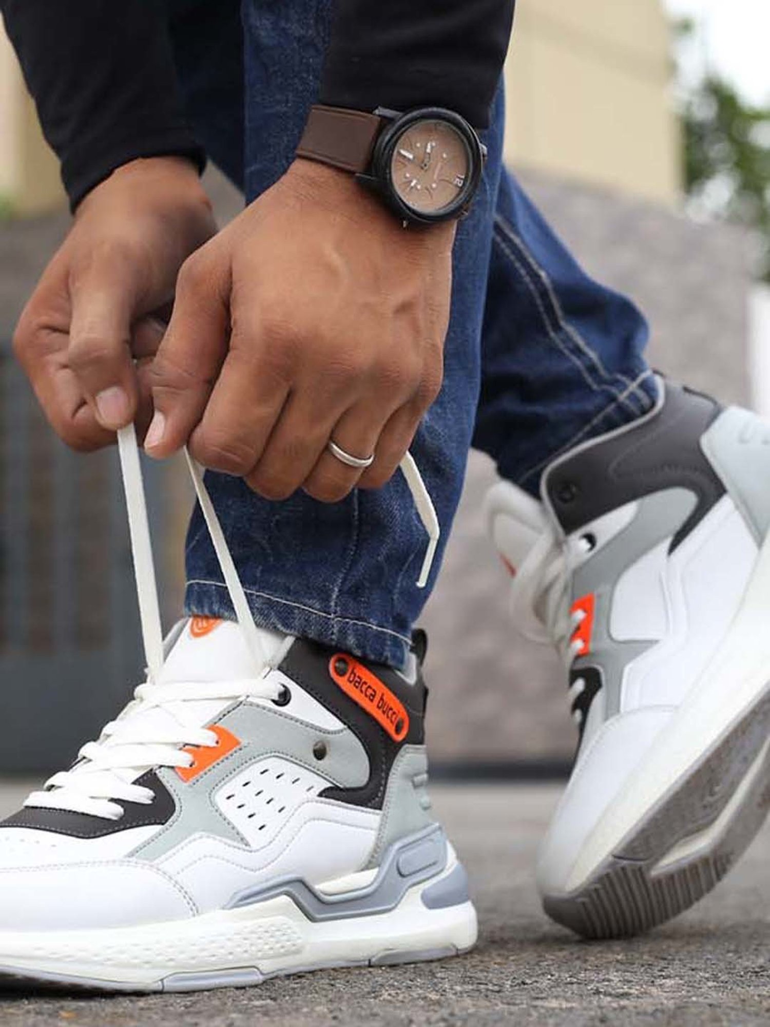 Bacca Bucci Men's LORD White Casual Sneakers