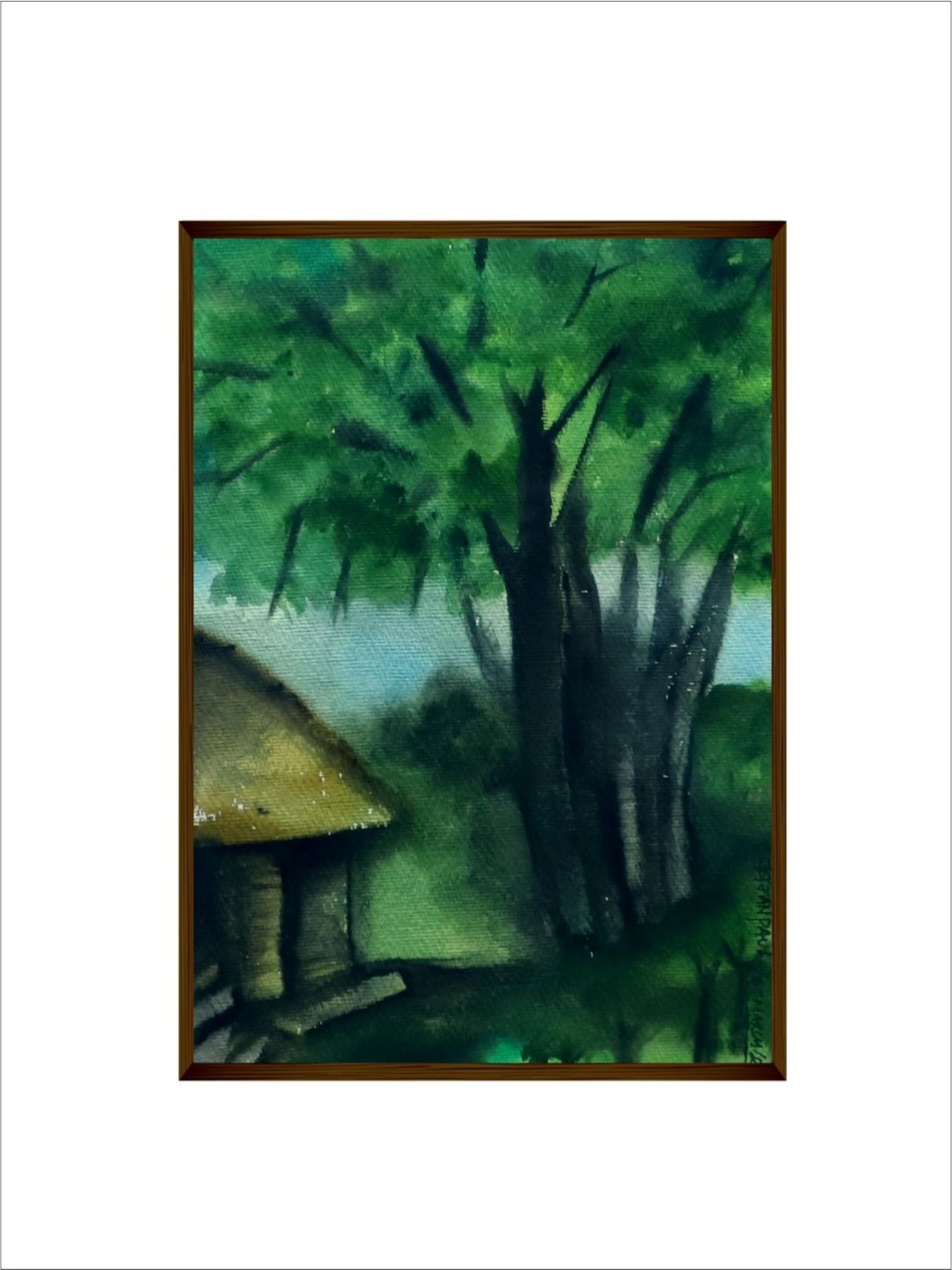 The Art House Abstract Multicolor Canvas Painting