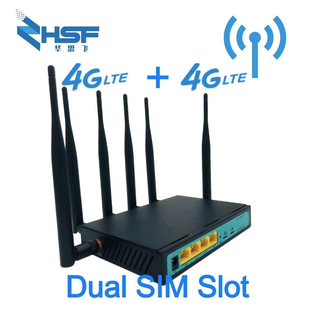 300Mbps high-power Wifi Routers 4G lte cpe Mobile Router with LAN Port Support 4G dual sim industrial for Cat4