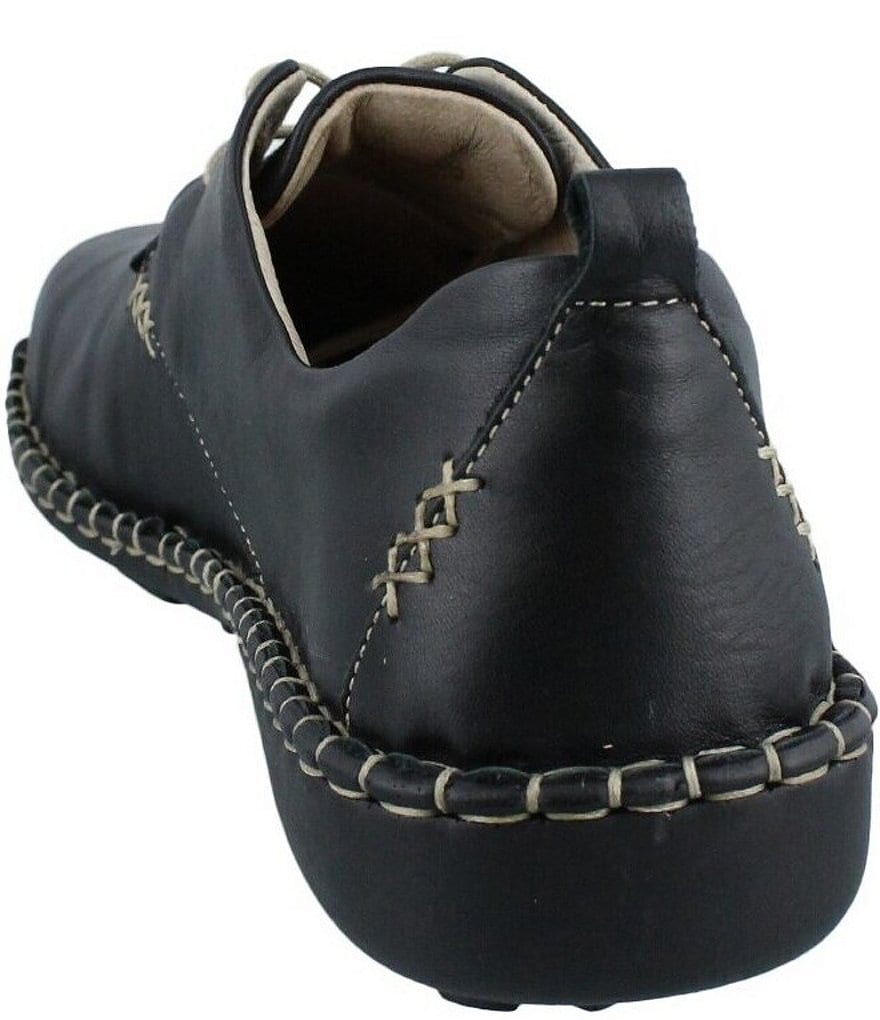 Josef Seibel Lindsay Leather Stitch Detail Lace-Up Loafers