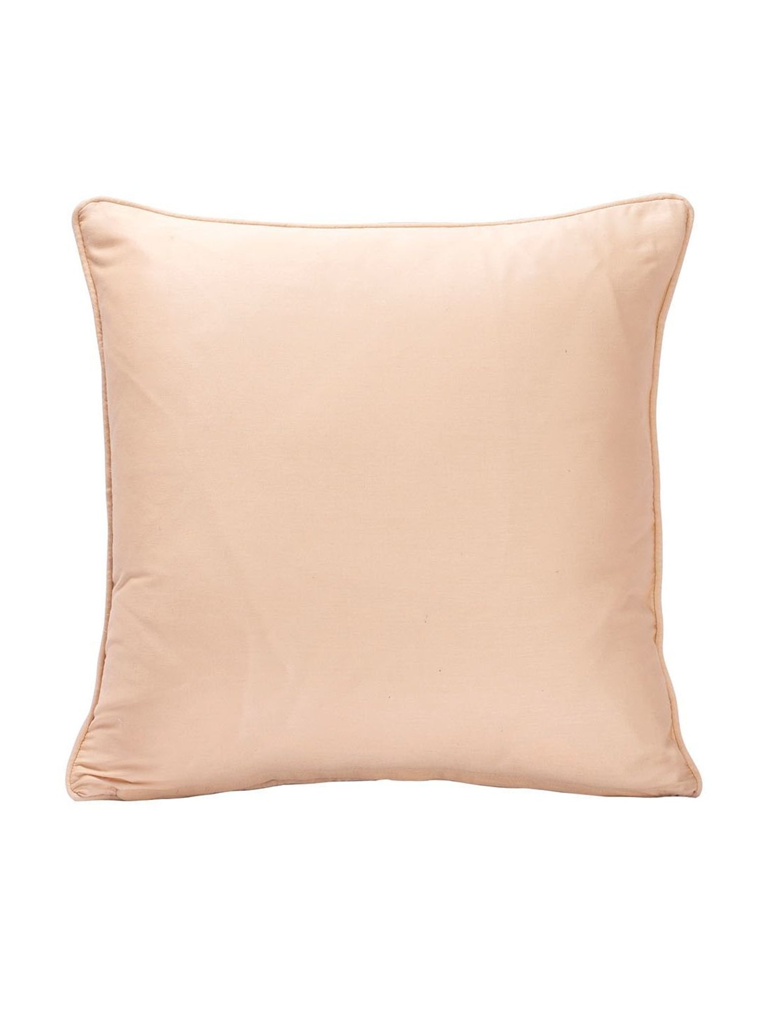 Maspar Printed Peach Cotton Vintage Nostalgic Attire Vint Flow Cushion Cover