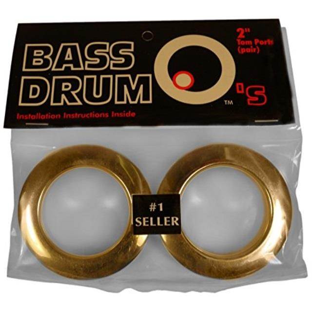 bass drum o's brass 2" bass drum rings. 2 per pack