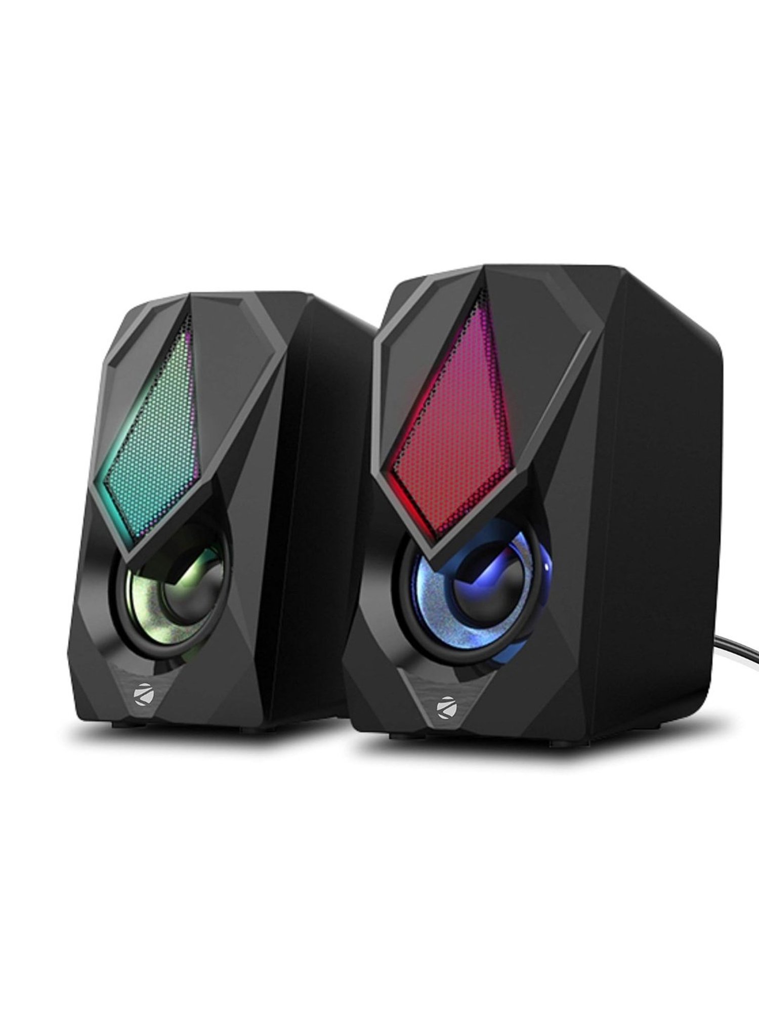 Zebronics Zeb-Warrior II 2.0 Channel 10W Speaker with RGB LED Lights (Black)