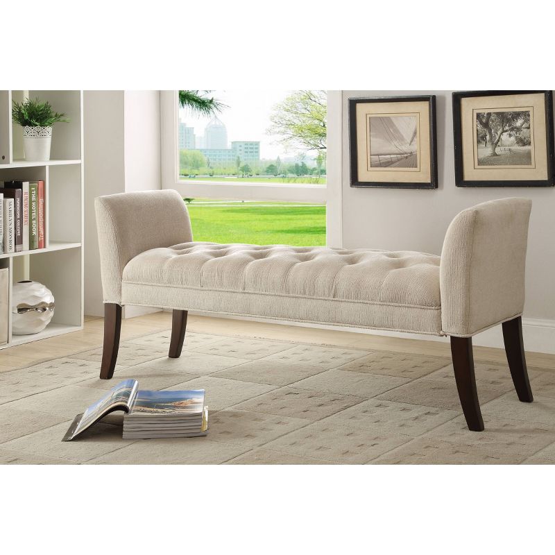 Espresso Accent Bench Brown - Treasure Trove Accents