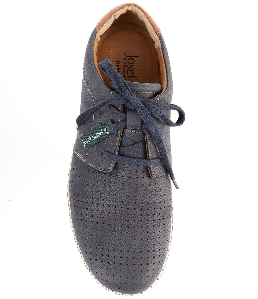 Josef Seibel Men's Louis 06 Perforated Leather Lace-Up Oxfords