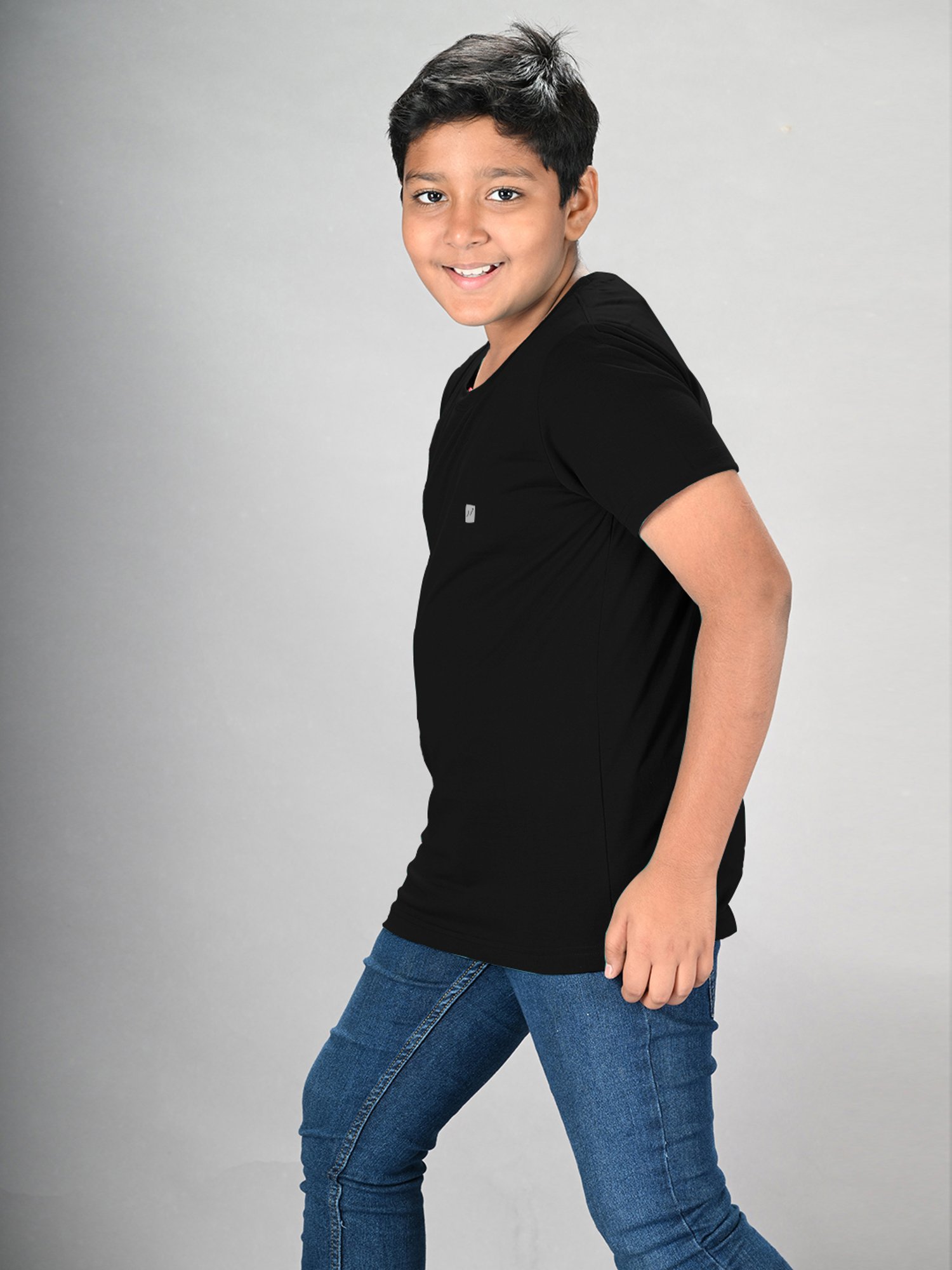 Lux Nitro Boys Black Solid T-Shirt (Pack Of 3)