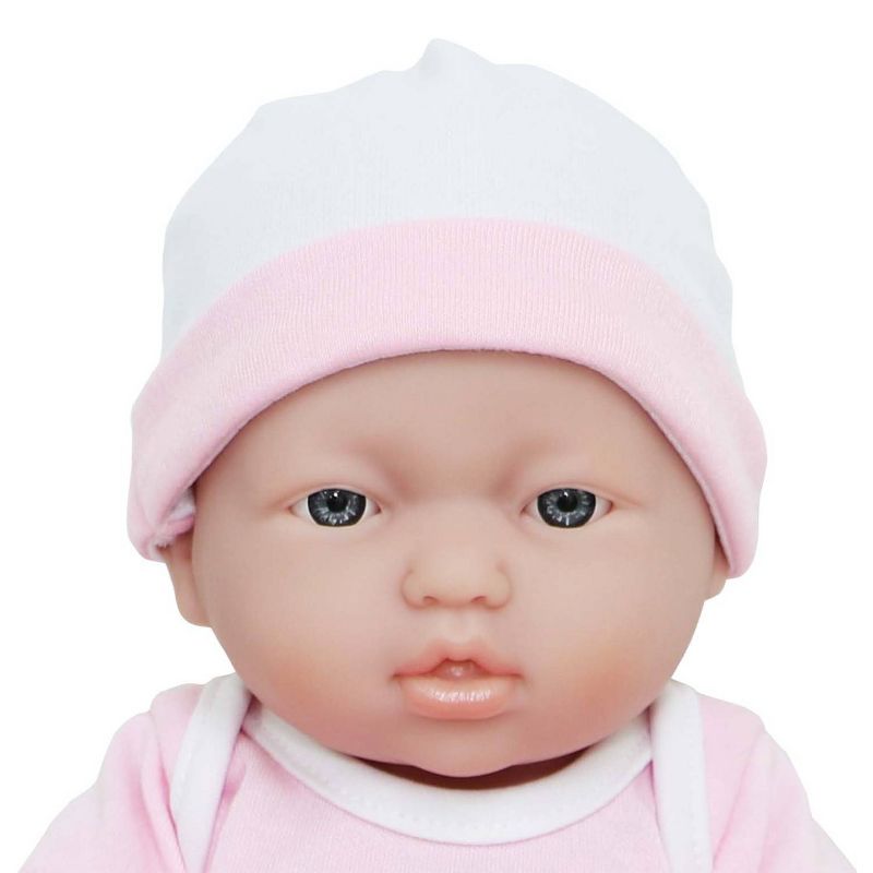 JC Toys Deluxe La Newborn 12" Doll All Vinyl Nursery 25 Piece Gift Set