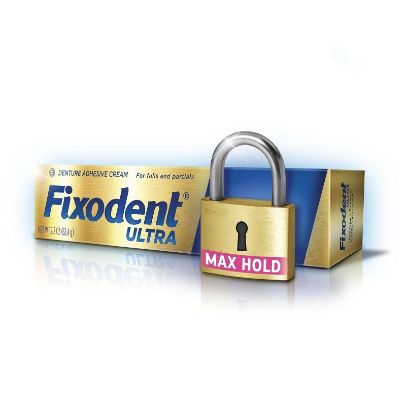 Fixodent Ultra Max Hold Dental Adhesive Cream - 2.2oz