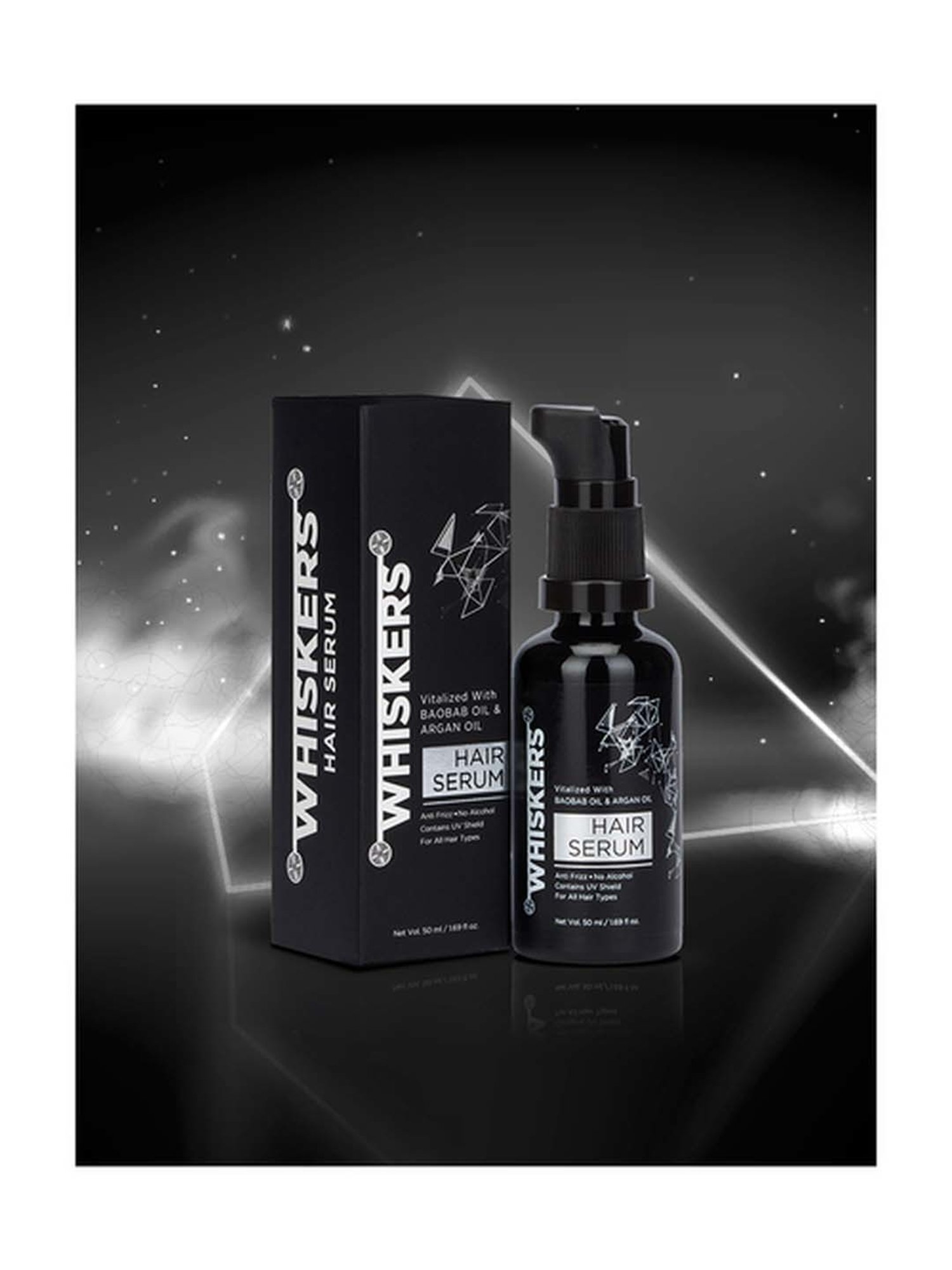 Whiskers Vitalized Baoba Oil & Argan Oil Hair Serum - 50 ml