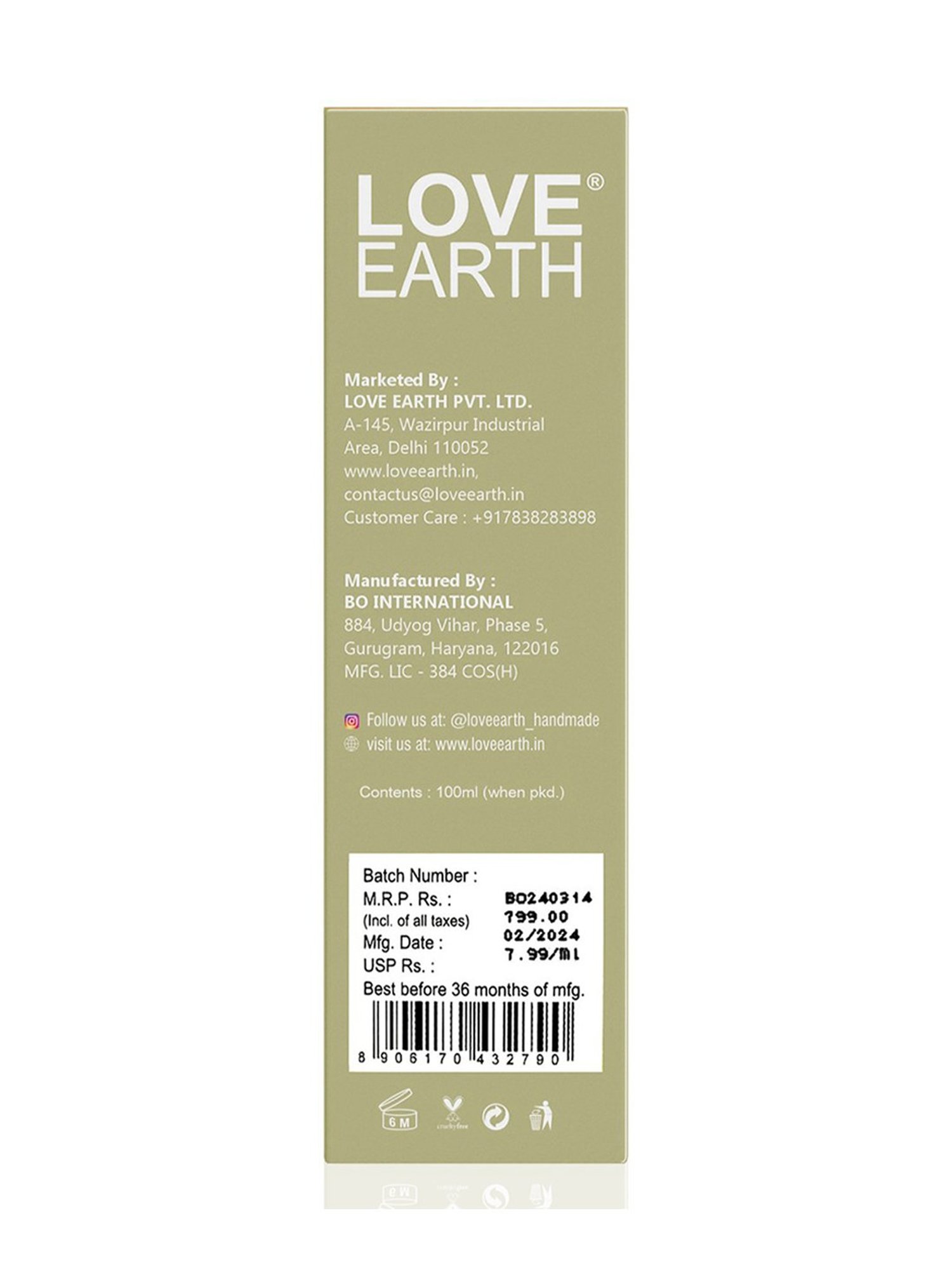 Love Earth 10 In 1 Hair Growth Oil - 100 ml