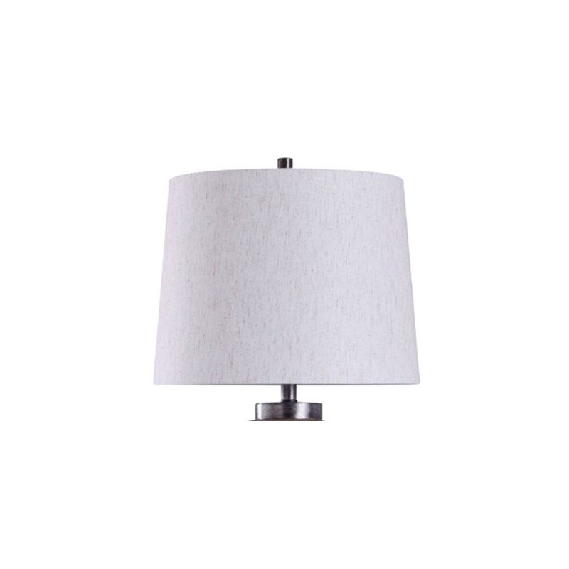Ramsey Stone Effect Table Lamp with Tapered Drum Shade Gray - StyleCraft
