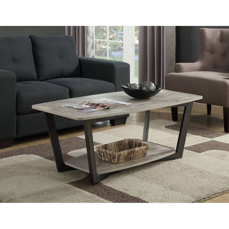 Graystone Coffee Table Faux Birch/Slate Gray - Breighton Home
