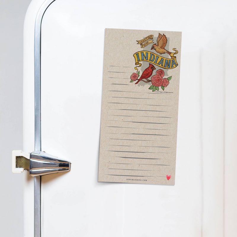 Magnet Notepad 4" x 8" Multicolored - Indiana