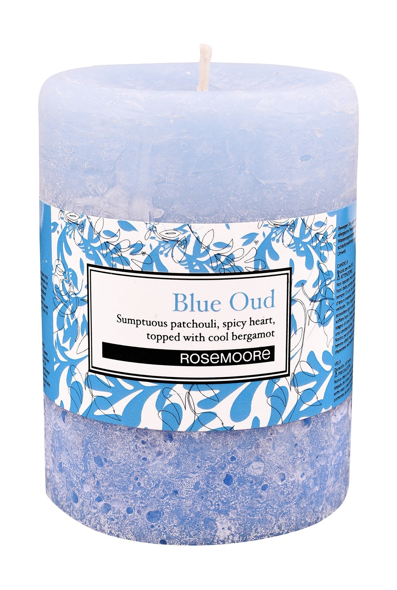 Rosemoore Blue Oud Pillar Candle